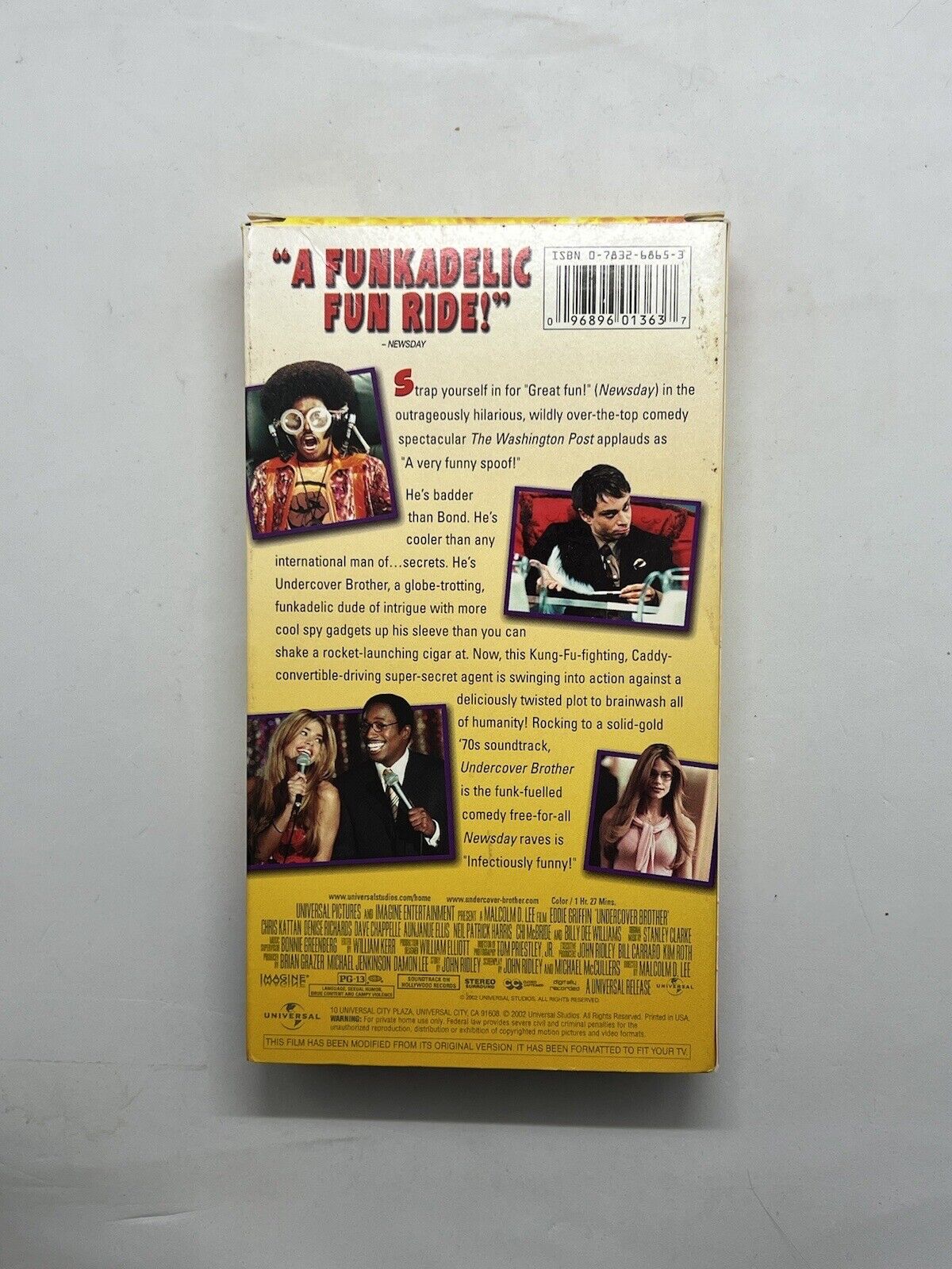 Undercover Brother (VHS, 2003) Comedy. Eddie Griffin. Chris Kattan. Video Movie. - thriftgoblin
