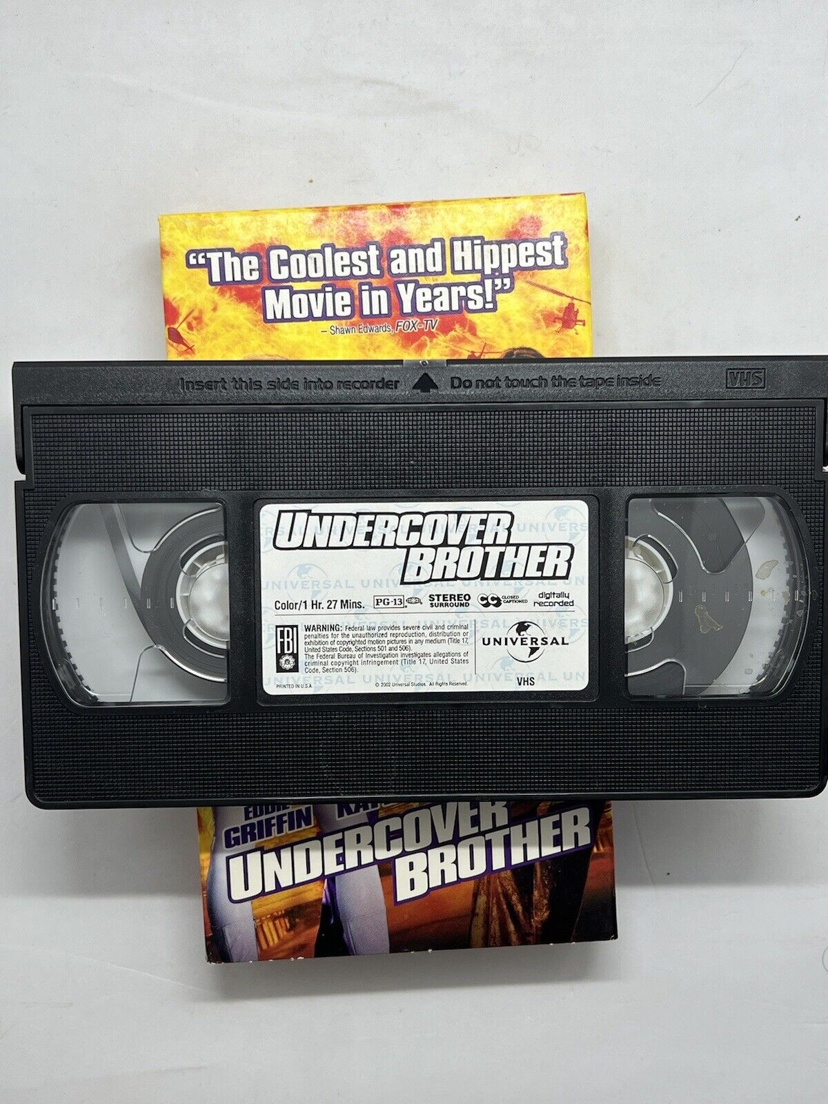 Undercover Brother (VHS, 2003) Comedy. Eddie Griffin. Chris Kattan. Video Movie. - thriftgoblin