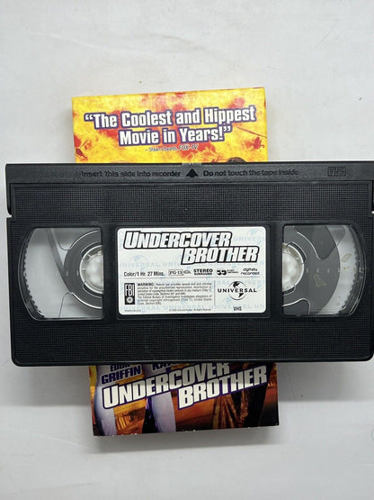 Undercover Brother (VHS, 2003) Comedy. Eddie Griffin. Chris Kattan. Video Movie. - thriftgoblin