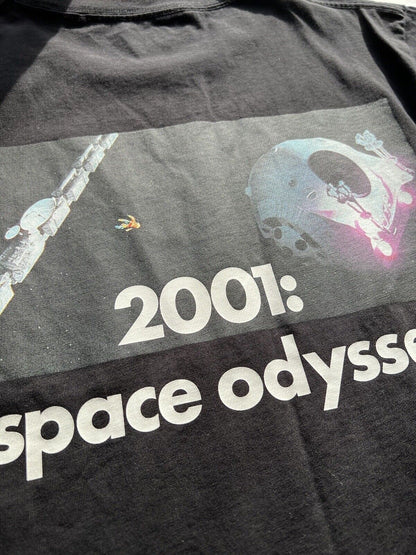 Uniqlo 2001 A Space Odyssey Hal 9000 T Shirt Size Medium Black Stanley Kubrick - thriftgoblin