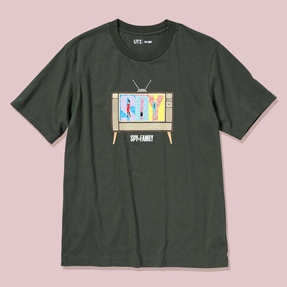Uniqlo SPY x FAMILY UT Short - Sleeve Graphic T-Shirt DARK GRAY, Size L $24.90 Yor - thriftgoblin
