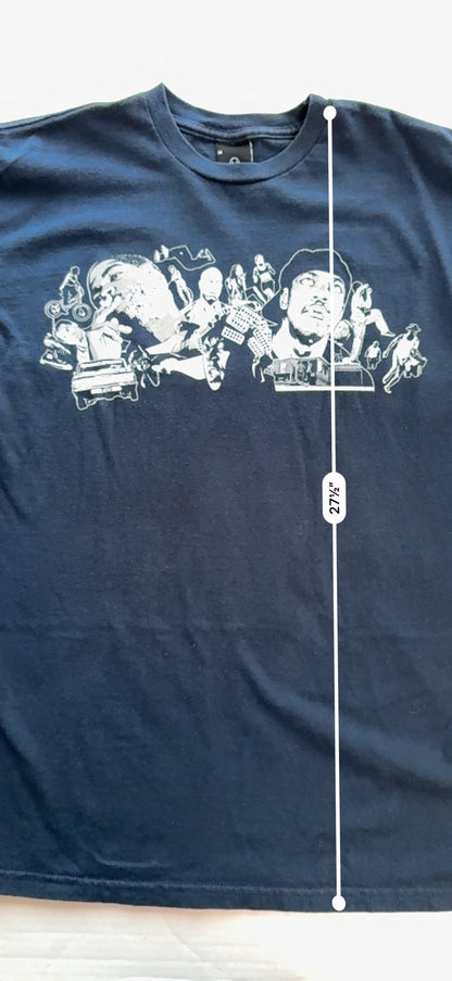 Upper Playground Friday 1995 Movie Promo Tee Ice Cube Chris Tucker Rare M - thriftgoblinTee