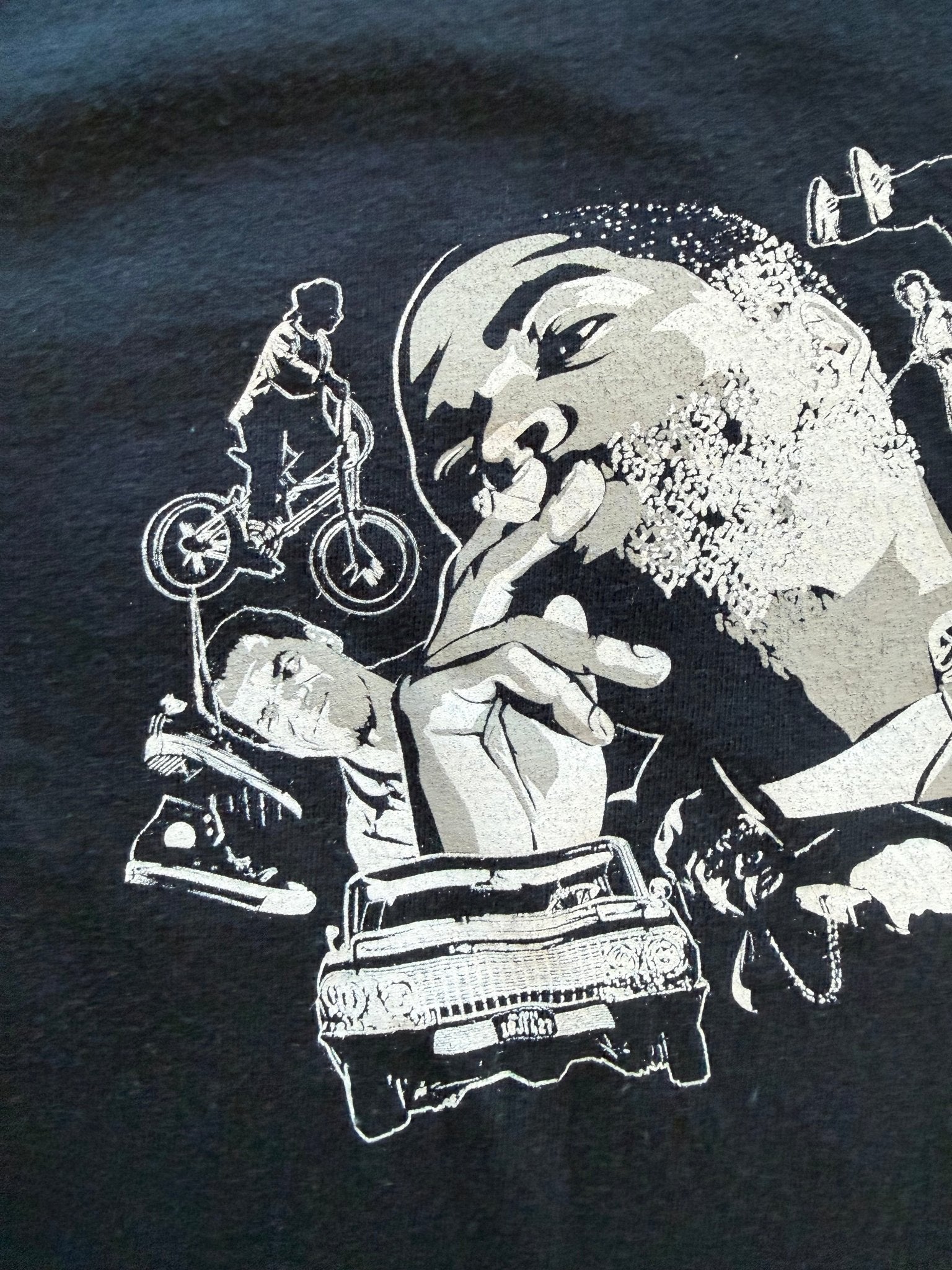 Upper Playground Friday 1995 Movie Promo Tee Ice Cube Chris Tucker Rare M - thriftgoblinTee