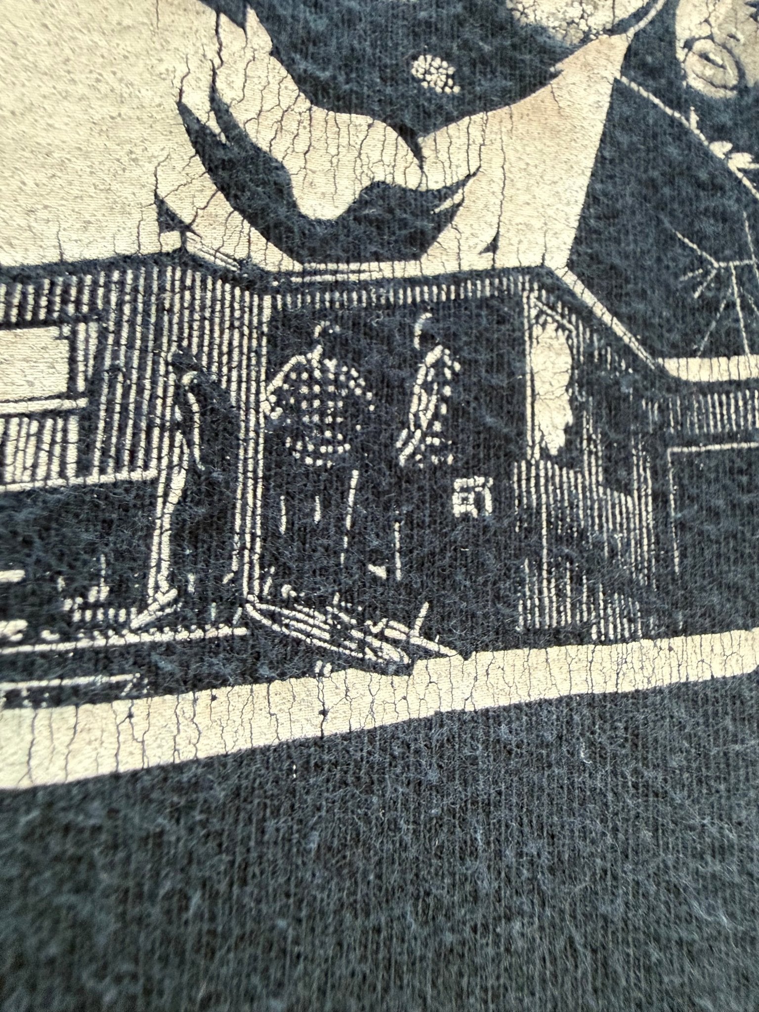 Upper Playground Ice Cube Friday Lowrider Hip Hop Collage Tee Navy L - thriftgoblinTee