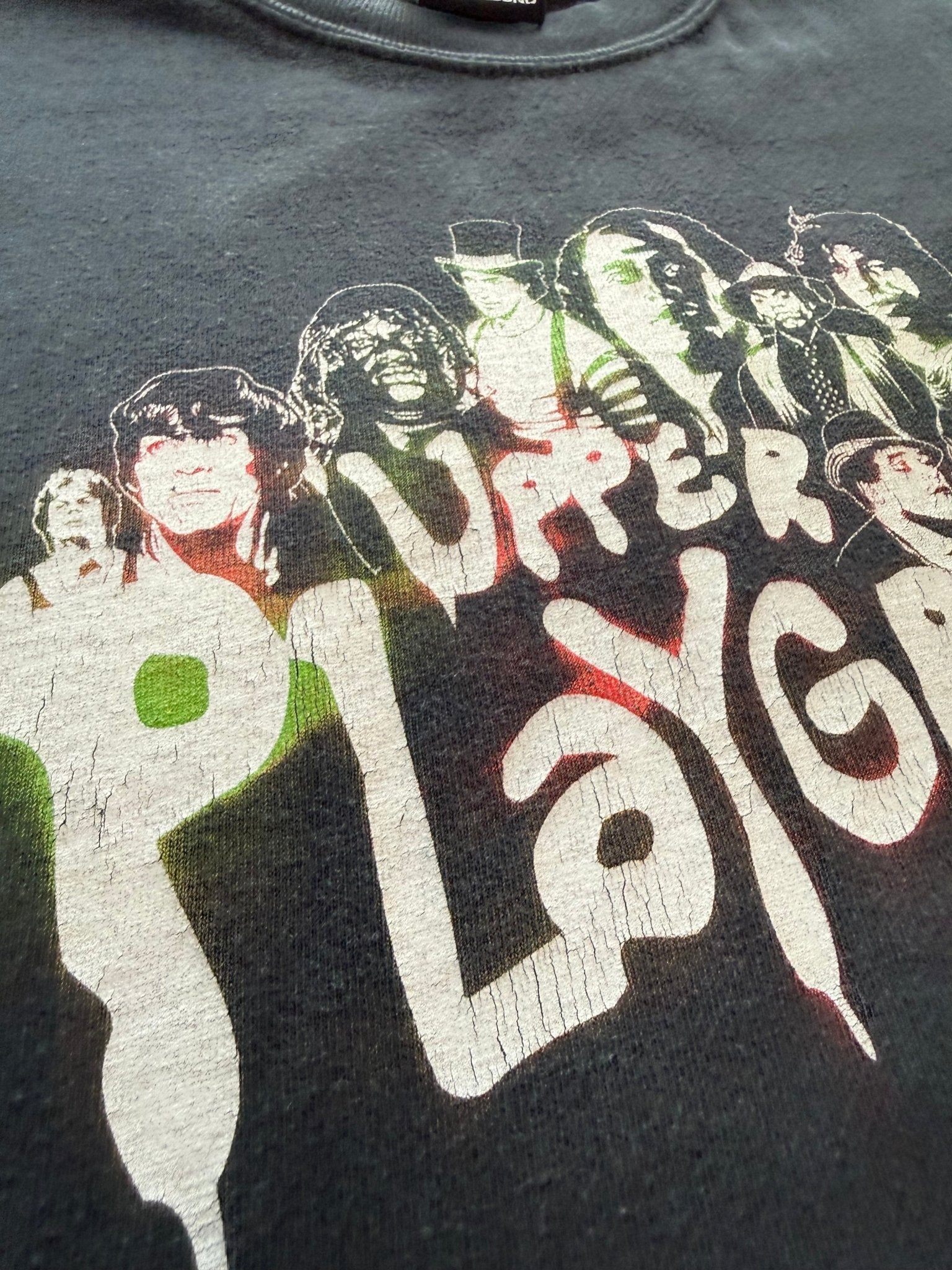 Upper Playground x The Warriors Baseball Fury Tee Rare Collab Faded Black L - thriftgoblinTee