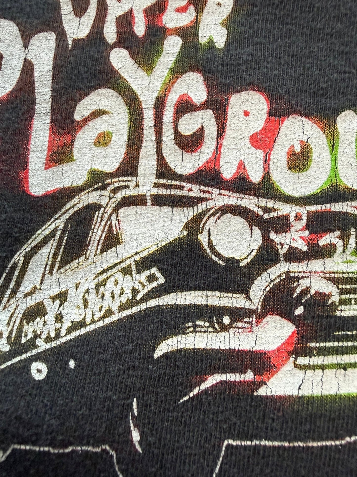 Upper Playground x The Warriors Baseball Fury Tee Rare Collab Faded Black L - thriftgoblinTee