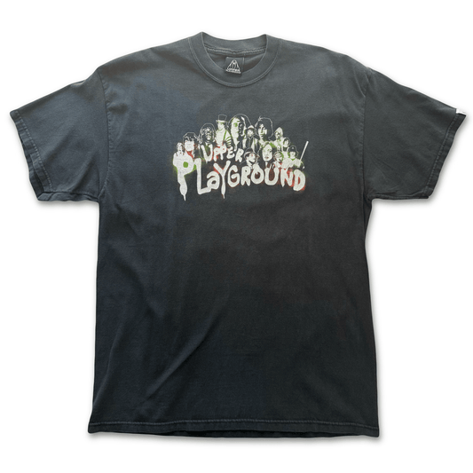 Upper Playground x The Warriors Baseball Fury Tee Rare Collab Faded Black L - thriftgoblinTee