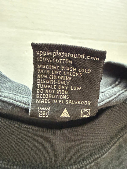 Upper Playground x The Warriors Baseball Fury Tee Rare Collab Faded Black L - thriftgoblinTee