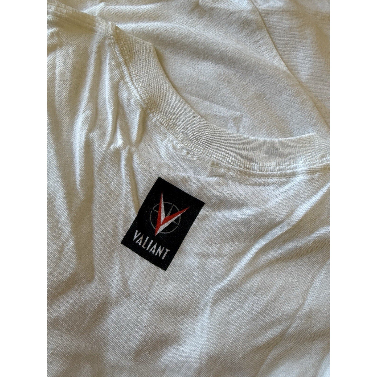 Valiant Comics RAI Superhero T-Shirt XL White Gildan Promo Tee Ninja Licensed - thriftgoblin