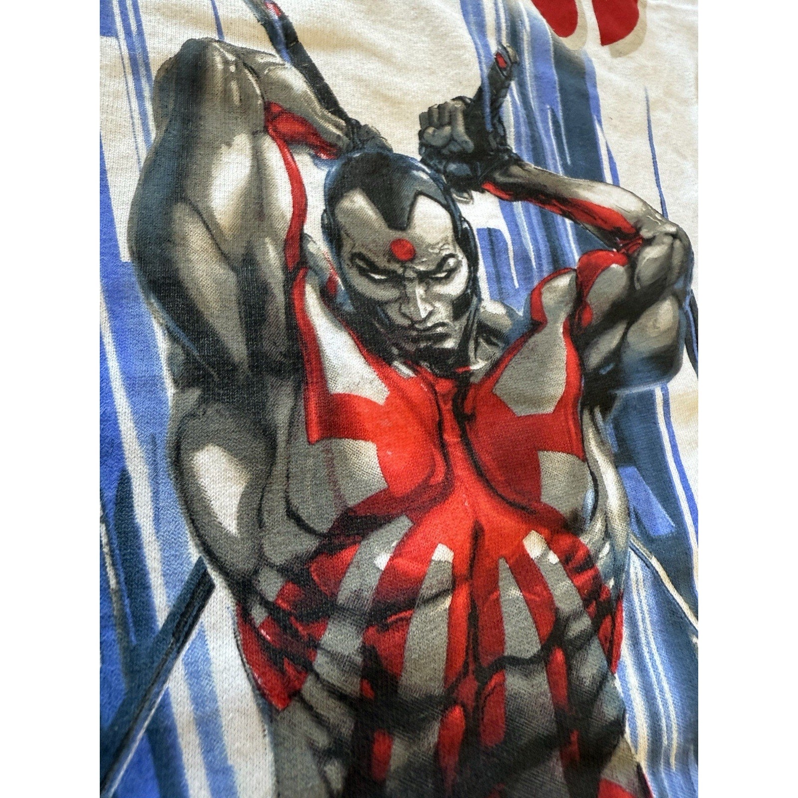 Valiant Comics RAI Superhero T-Shirt XL White Gildan Promo Tee Ninja Licensed - thriftgoblin
