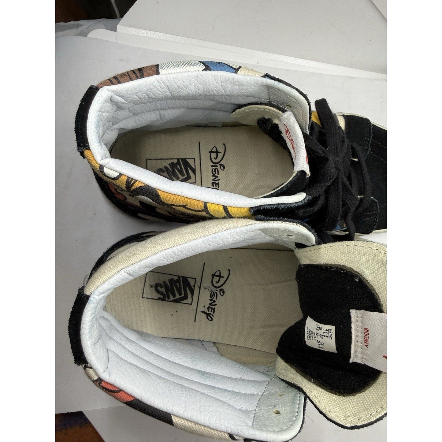 Vans Disney SK8 - Hi Reissue Mickey & Friends Box 11.5 Mens Black High Top Shoes - thriftgoblin