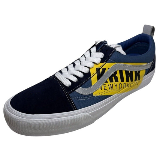 VANS KRINK x Vault Old Skool VLT LX Medium Blue True White 12 Skateboard Shoe - thriftgoblin