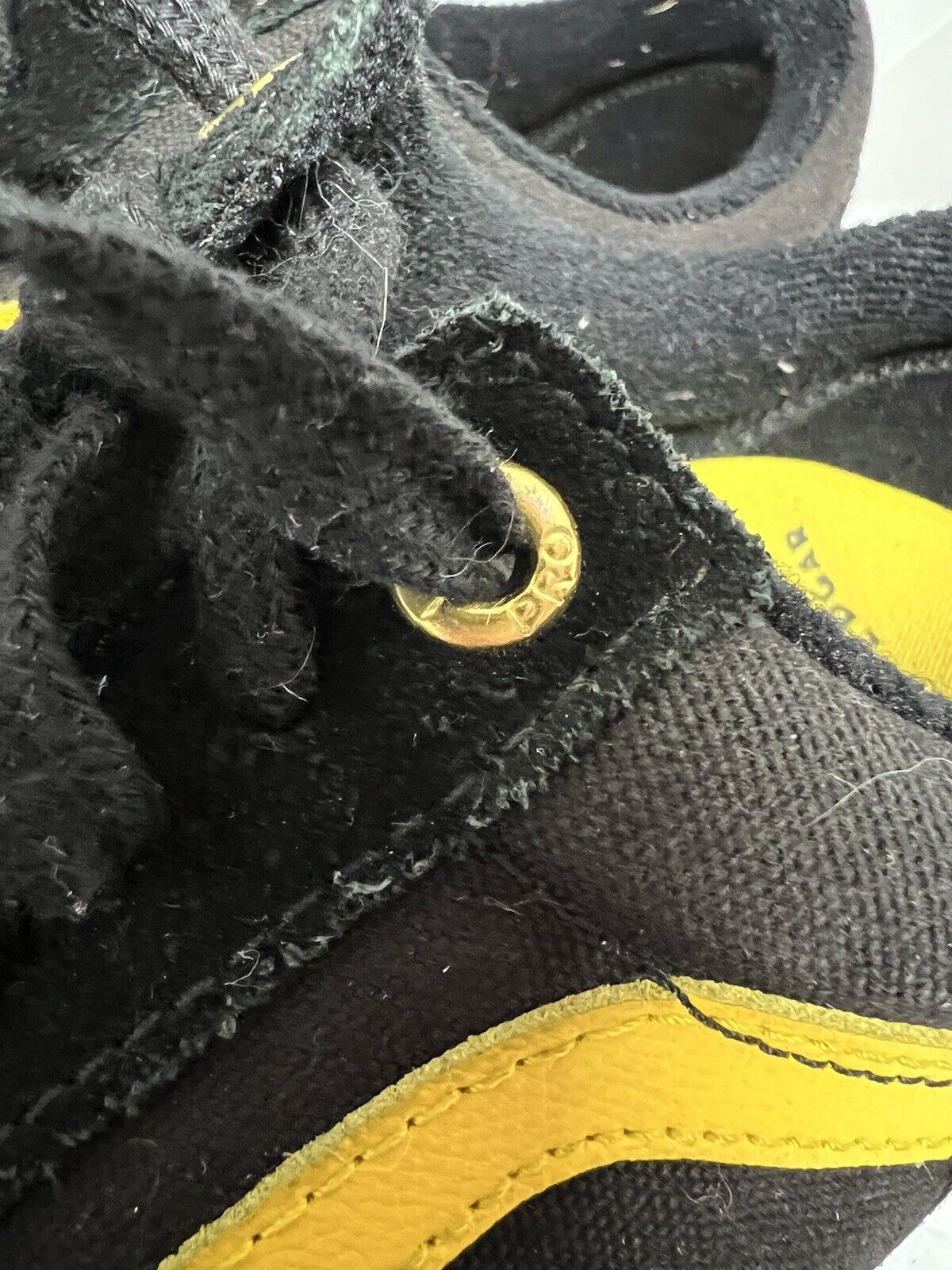 Vans Old Skool Pro BMX Larry Edgar Black & Yellow Shoes Lightning Bolts Mens 8 - thriftgoblin
