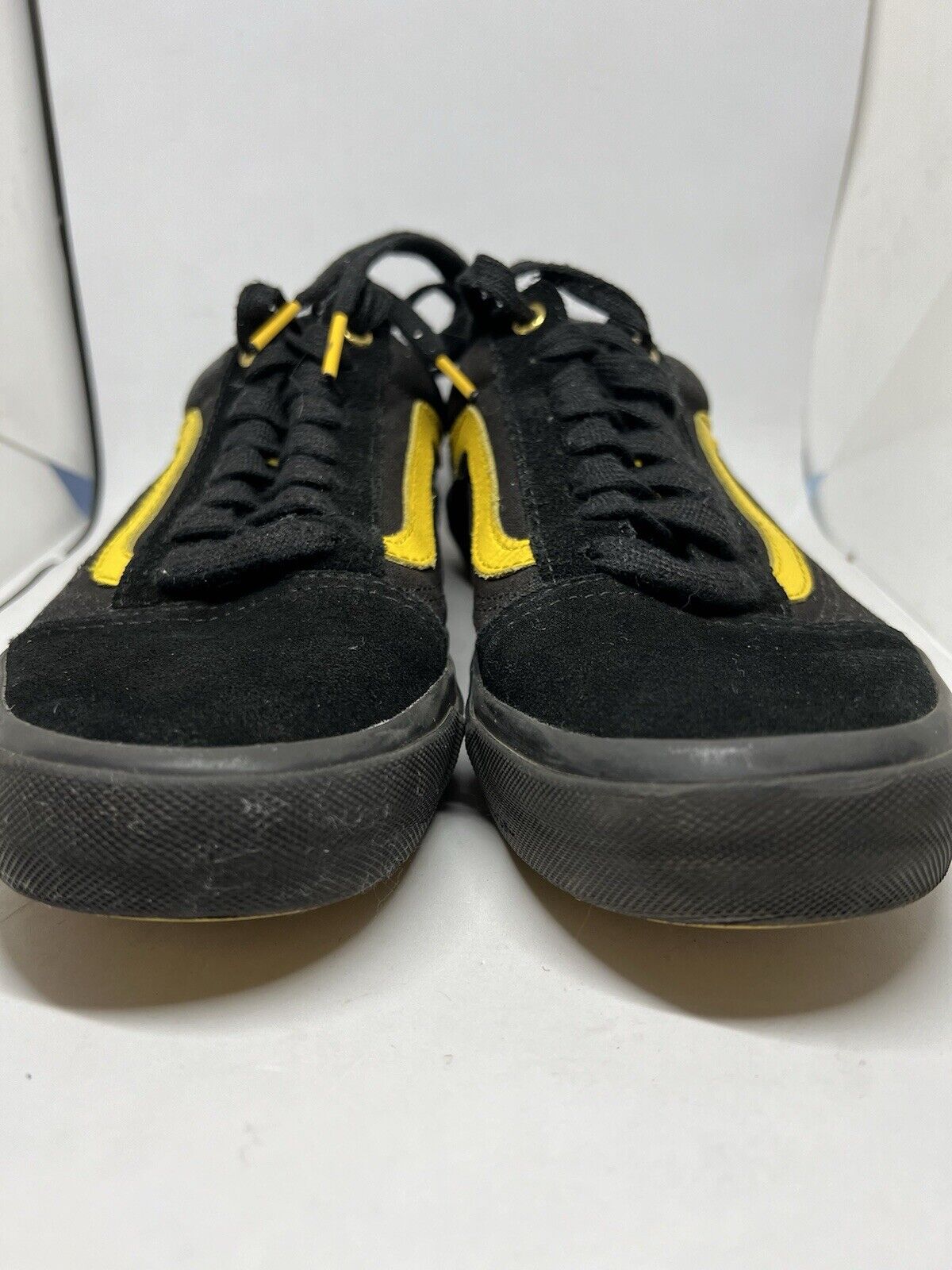 Vans Old Skool Pro BMX Larry Edgar Black & Yellow Shoes Lightning Bolts Mens 8 - thriftgoblin