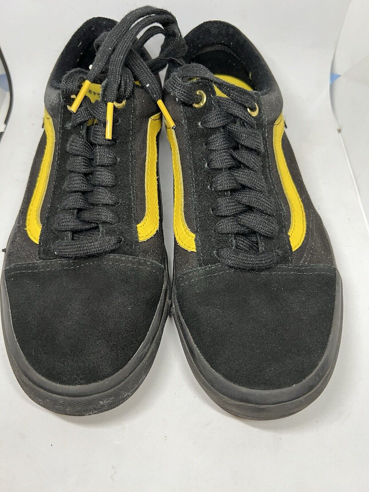 Vans Old Skool Pro BMX Larry Edgar Black & Yellow Shoes Lightning Bolts Mens 8 - thriftgoblin