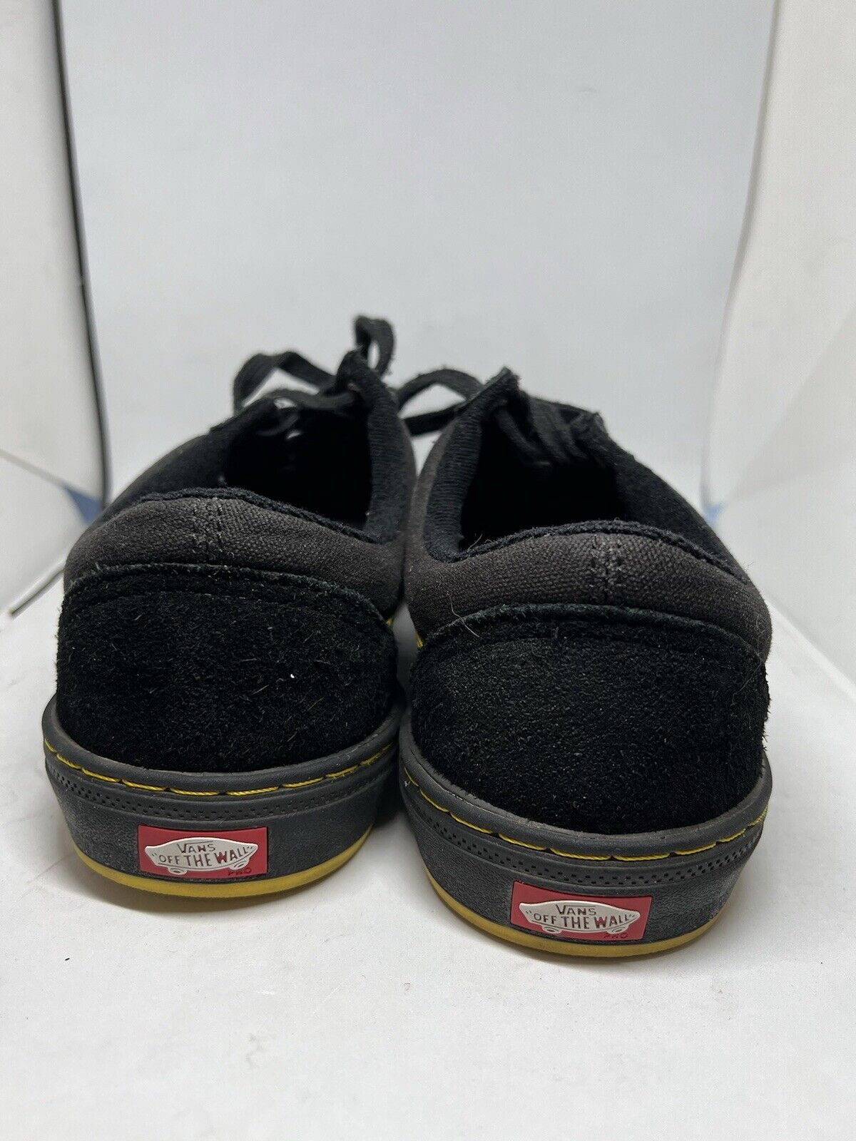 Vans Old Skool Pro BMX Larry Edgar Black & Yellow Shoes Lightning Bolts Mens 8 - thriftgoblin