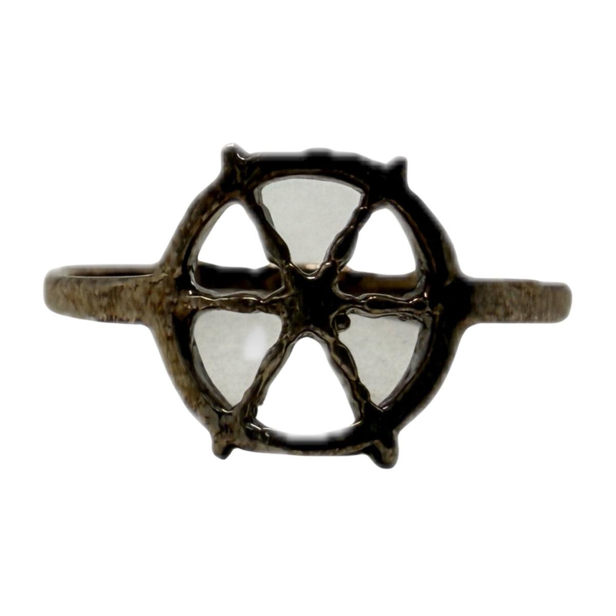 Verameat Pirate Love Helm Ring Sterling Silver Ships Wheel Size 4.75 - Thrift GoblinRing