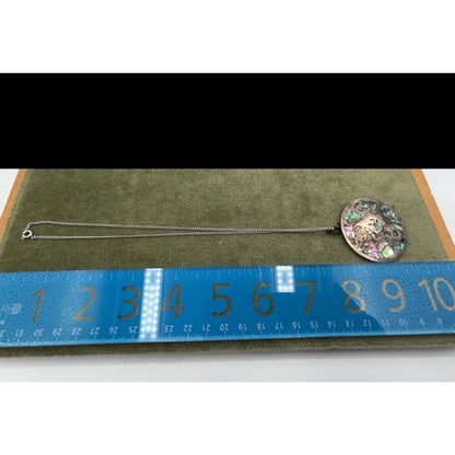 Vintage 15.45g Taxco Mexico 925 Sterling Silver Pendant Taurus Zodiac Bull Astro - thriftgoblin