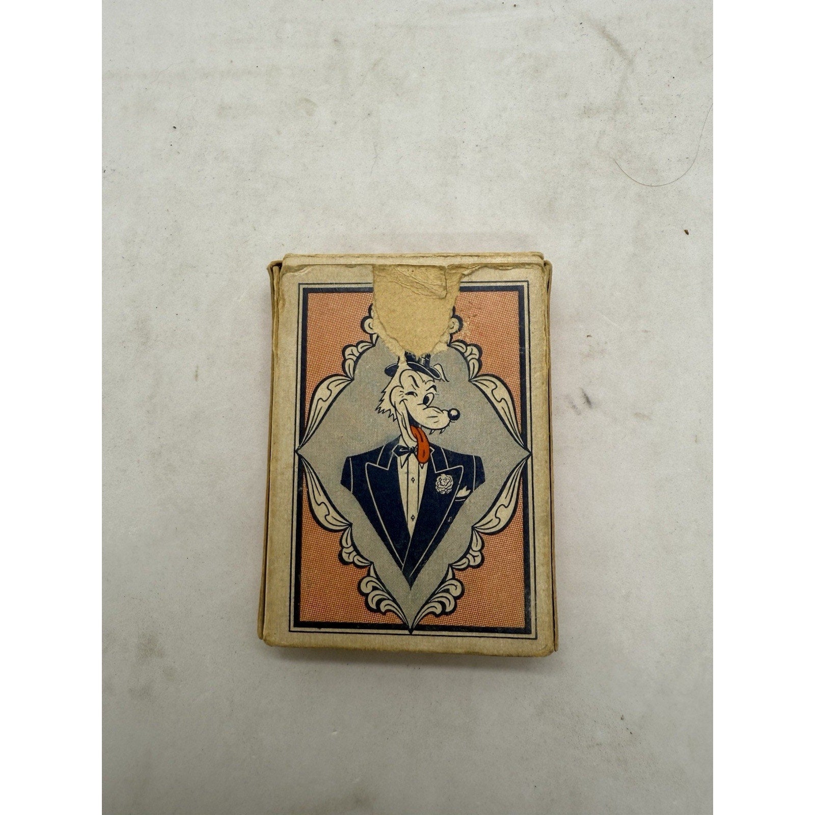 Vintage 1950s Fifty - Two Art Studies Pin - Up Playing Cards with Box Lewd Wolf Back - thriftgoblin