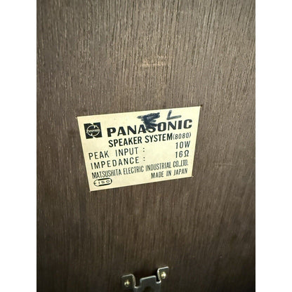 Vintage 1972 PANASONIC JAPAN Model RE - 8080 Speaker System Speaker Pair Collector - thriftgoblin