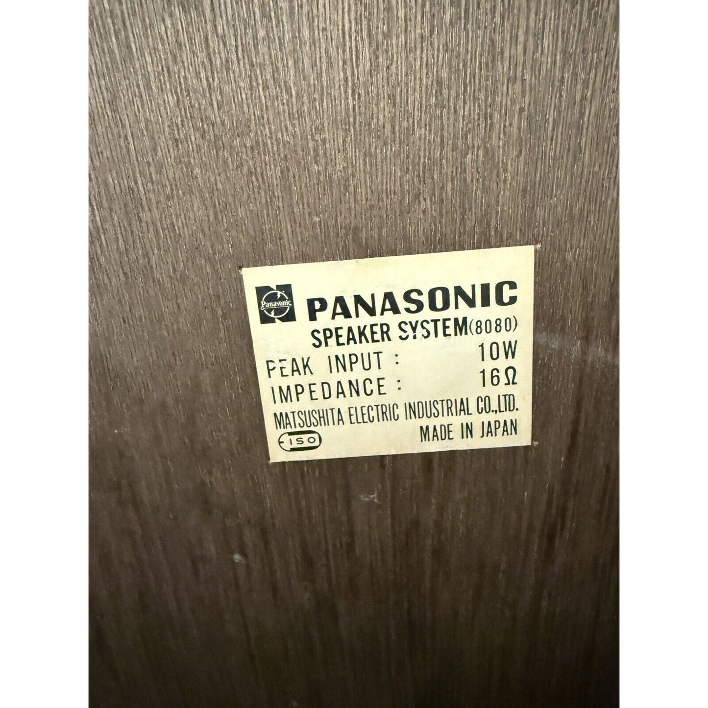 Vintage 1972 PANASONIC JAPAN Model RE - 8080 Speaker System Speaker Pair Collector - thriftgoblin