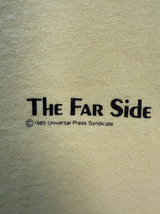 Vintage 1985 The Far Side Gary Larson Elephant Mouse Tee Single Stitch L USA - thriftgoblinTee