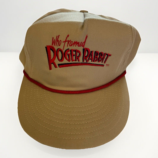 Vintage 1987 Who Framed Roger Rabbit Rope Hat Disney Atlas Compton Adjustable - thriftgoblin