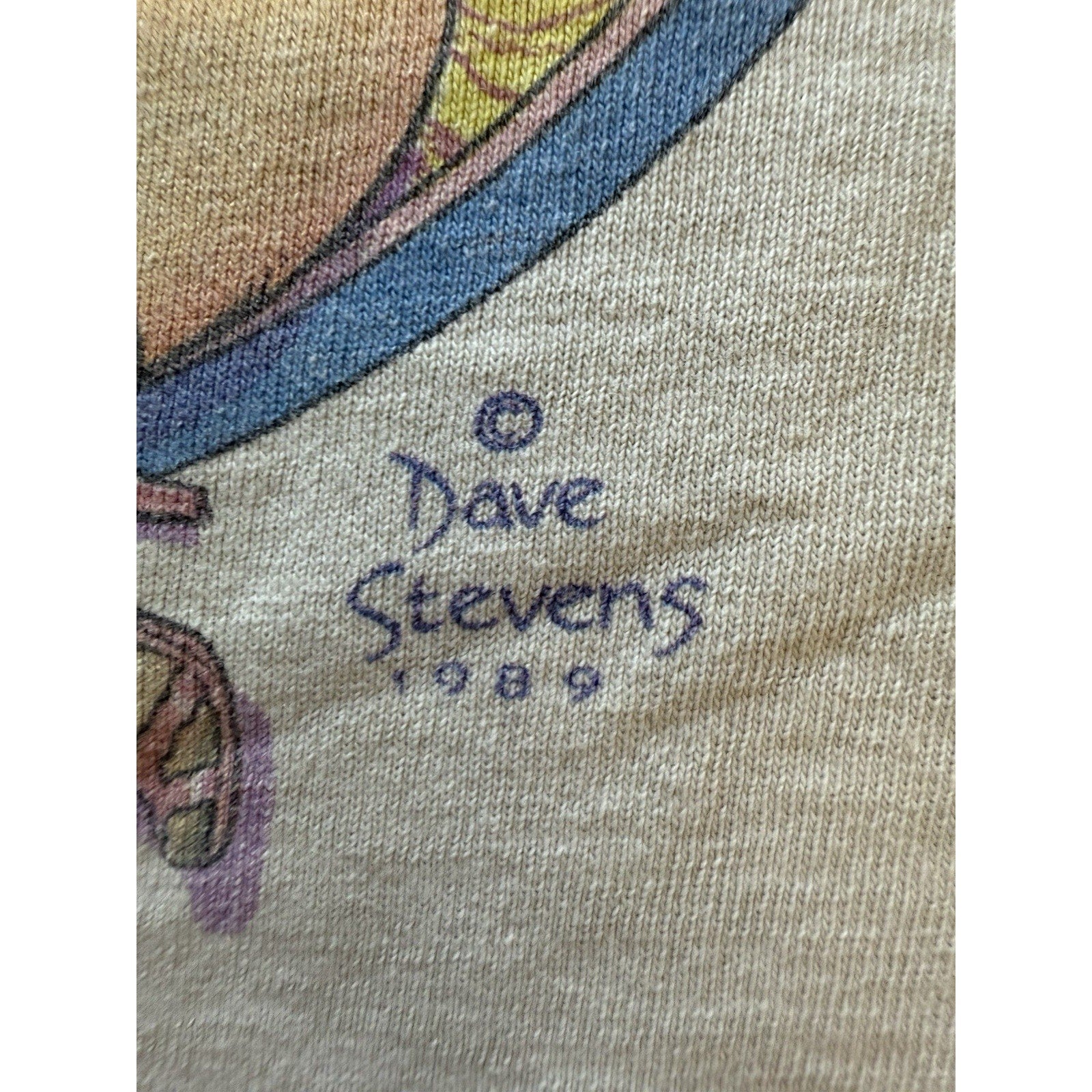 Vintage 1989 Dave Stevens Bettie Page T-Shirt XL Graphitti Pin - Up Rocketeer USA - thriftgoblin