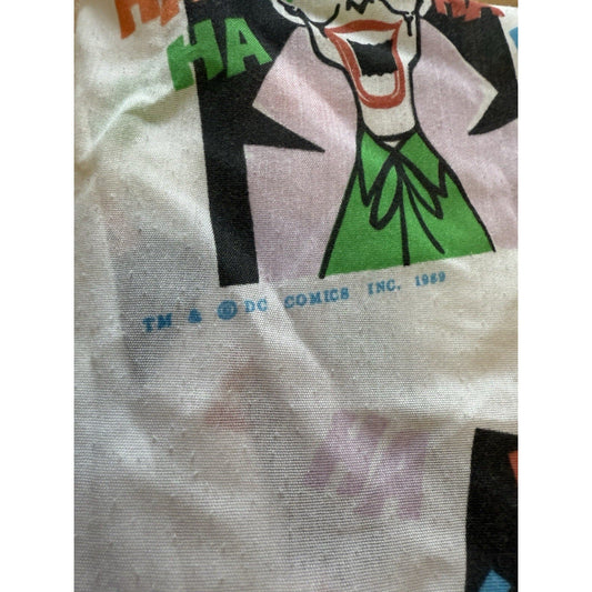 Vintage 1989 Joker Batman DC Comics Twin Sheet – HaHaHa Print Classic Kids Decor - thriftgoblin