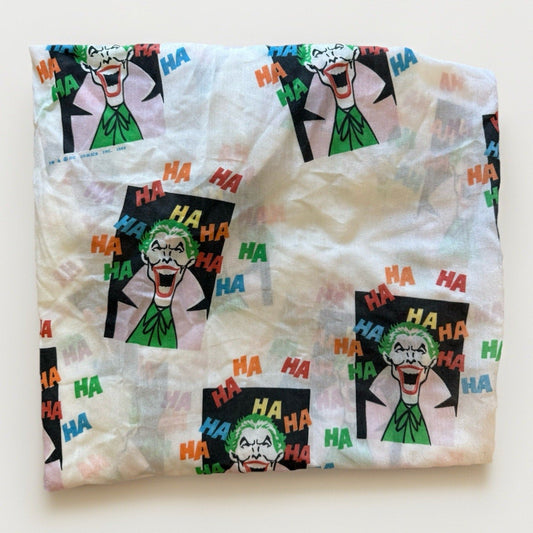 Vintage 1989 Joker Batman DC Comics Twin Sheet – HaHaHa Print Classic Kids Decor - thriftgoblin