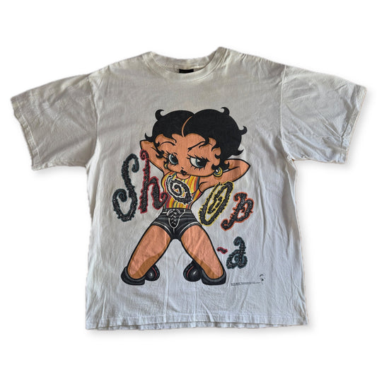 Vintage 1994 Betty Boop Glitter Shoop Double Sided Graphic Tee Changes XL USA - Thrift GoblinT-Shirt