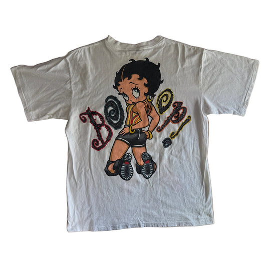 Vintage 1994 Betty Boop Glitter Shoop Double Sided Graphic Tee Changes XL USA - Thrift GoblinT-Shirt