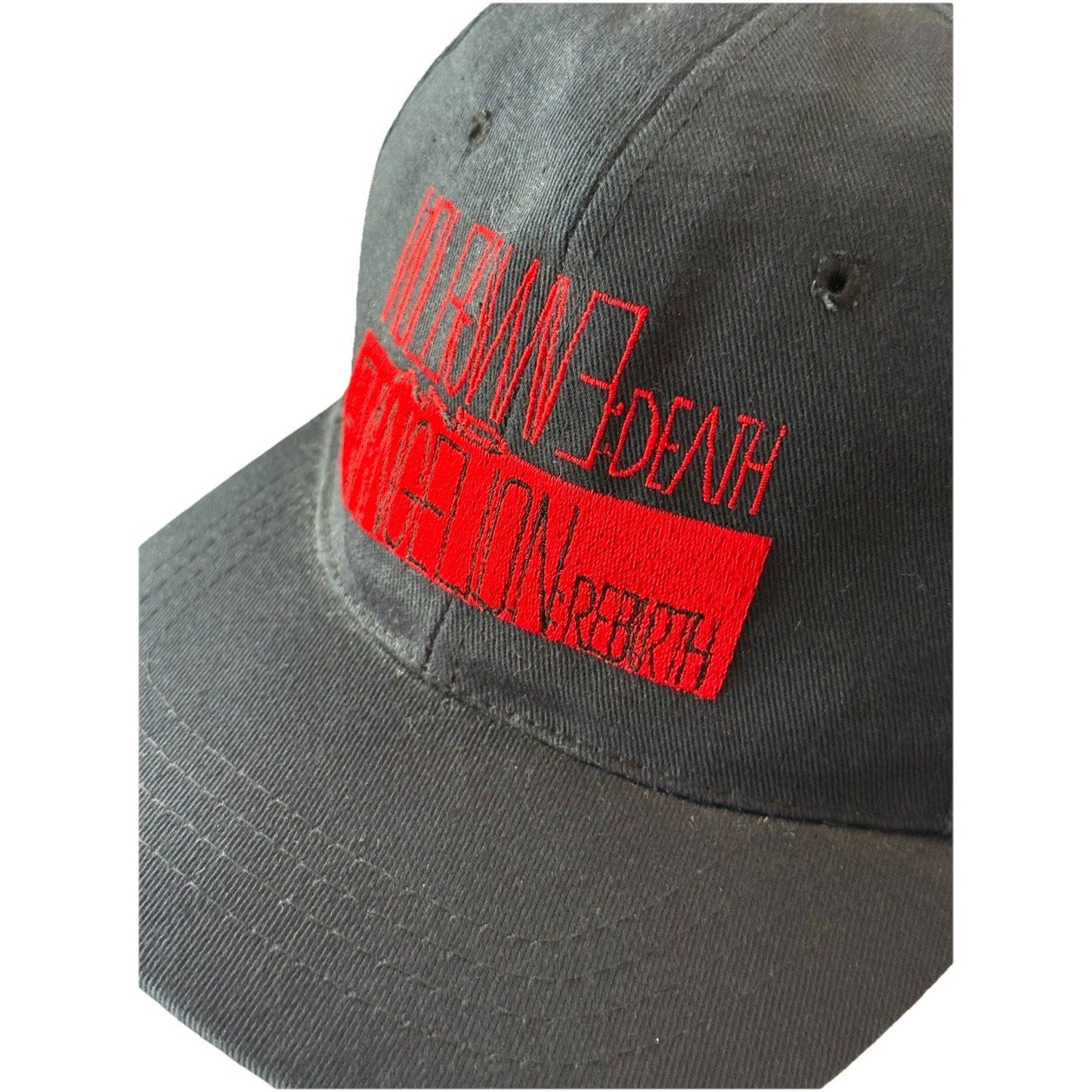 Vintage 1997 Neon Genesis Evangelion Death and Rebirth Snapback Cap Hat Gainax - thriftgoblin