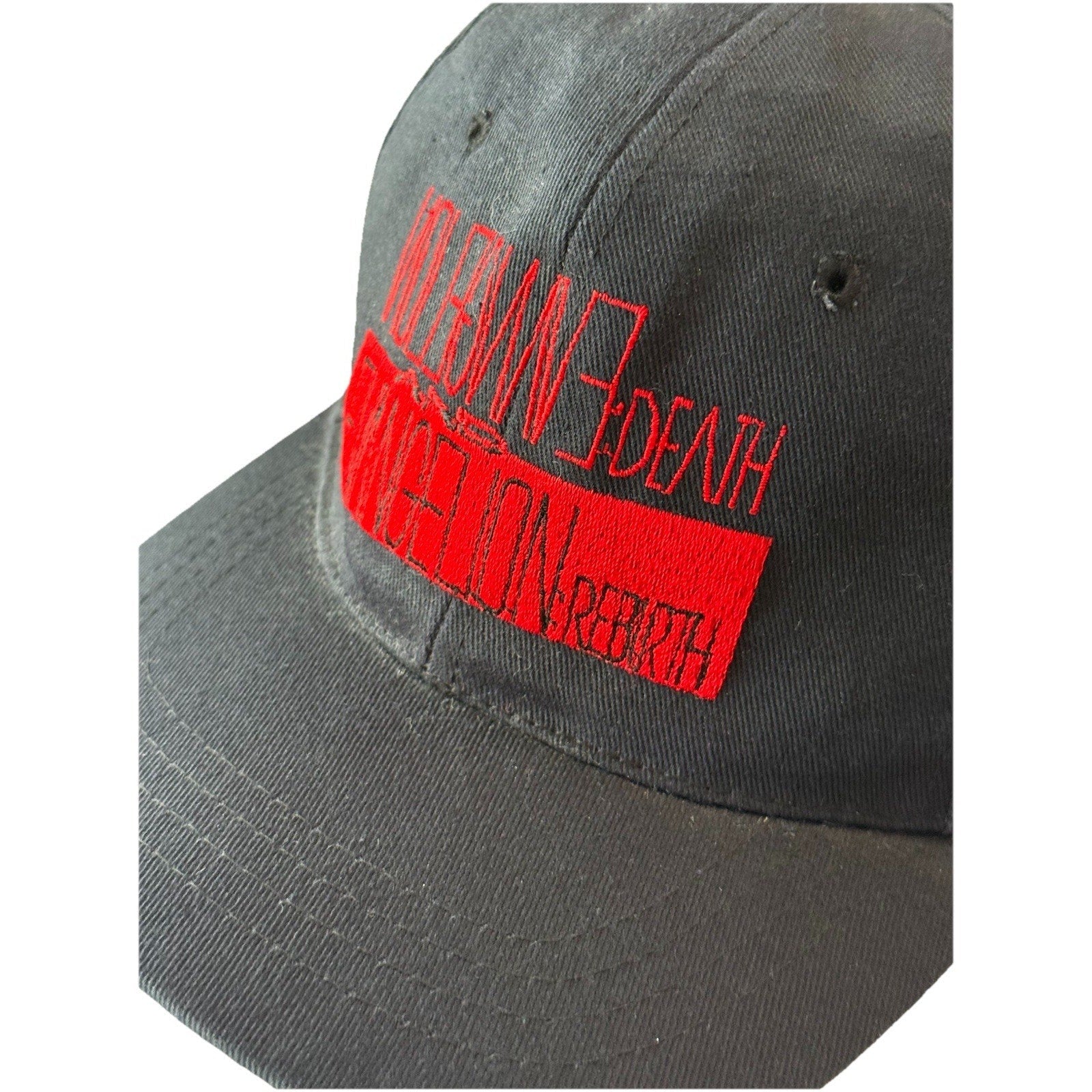 Vintage 1997 Neon Genesis Evangelion Death and Rebirth Snapback Cap Hat Gainax - thriftgoblin