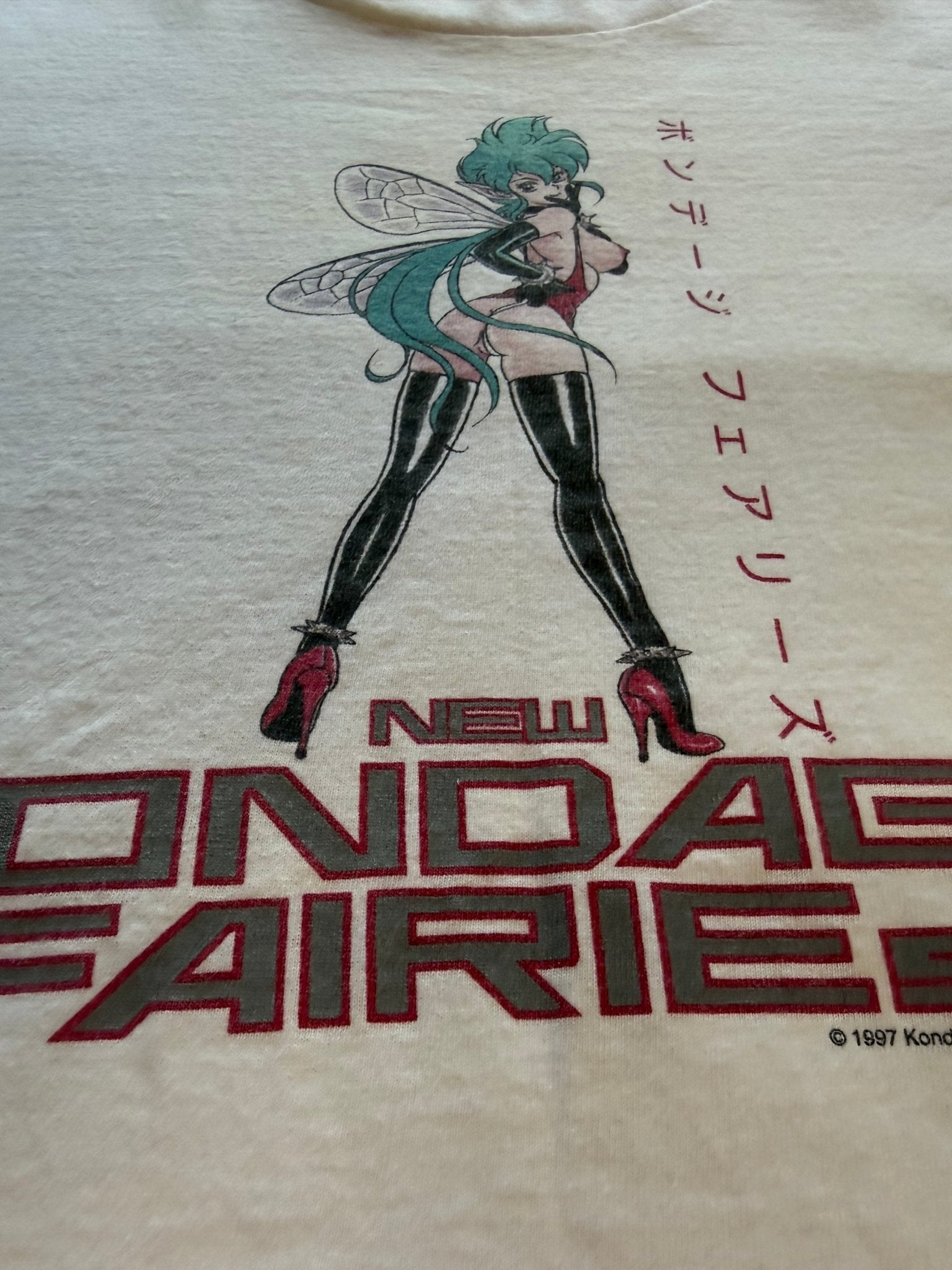 Vintage 1997 New Bondage Fairies Kondom Tee Fashion Victim EROS Comix Manga - thriftgoblinTee