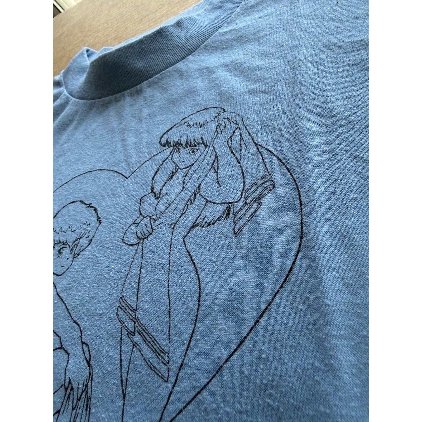 Vintage 80s Dirty Pair Kei Yuri Anime T-Shirt Size XL Single