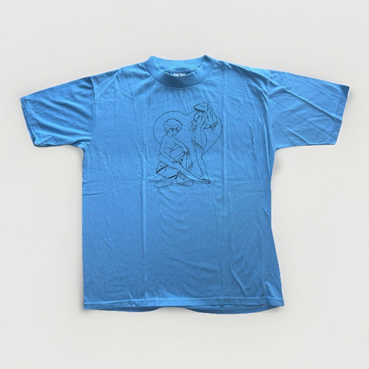 Vintage 80s Dirty Pair Kei Yuri Anime T-Shirt Size XL Single Stitch Miller USA - thriftgoblin