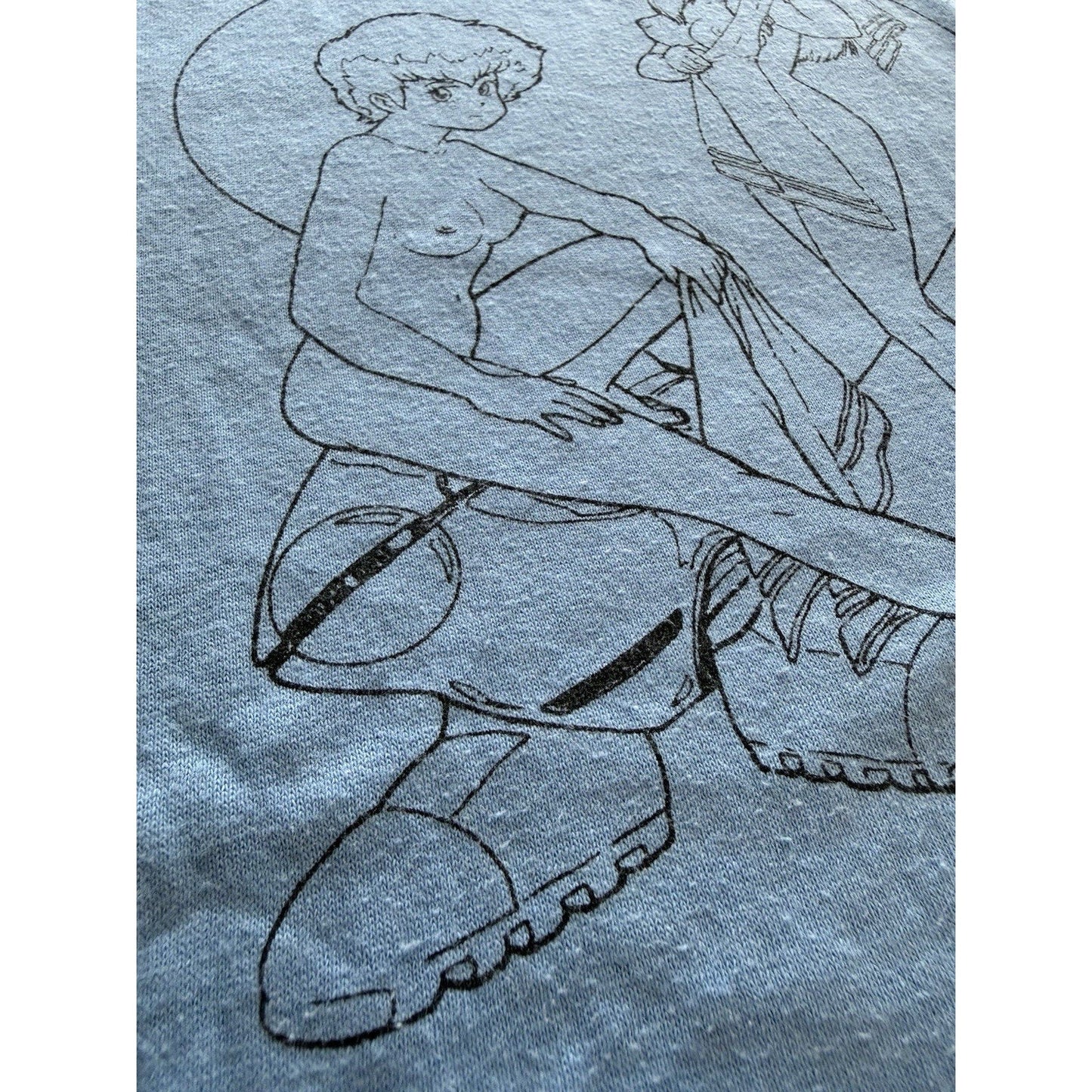 Vintage 80s Dirty Pair Kei Yuri Anime T-Shirt Size XL Single Stitch Miller USA - thriftgoblin