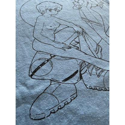 Vintage 80s Dirty Pair Kei Yuri Anime T-Shirt Size XL Single Stitch Miller USA - thriftgoblin