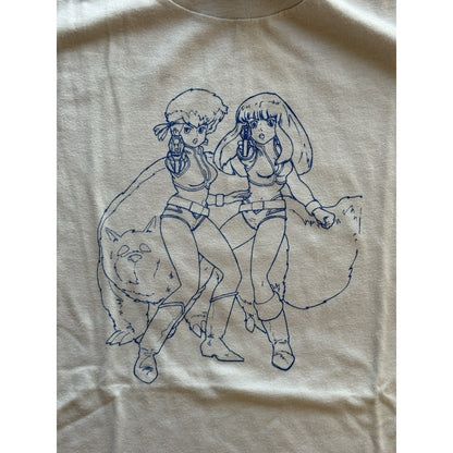 Vintage 80s Dirty Pair Kei Yuri Mughi Anime T-Shirt Size XL Single Stitch Rare - thriftgoblin
