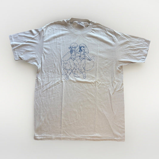 Vintage 80s Dirty Pair Kei Yuri Mughi Anime T-Shirt Size XL Single Stitch Rare - thriftgoblin