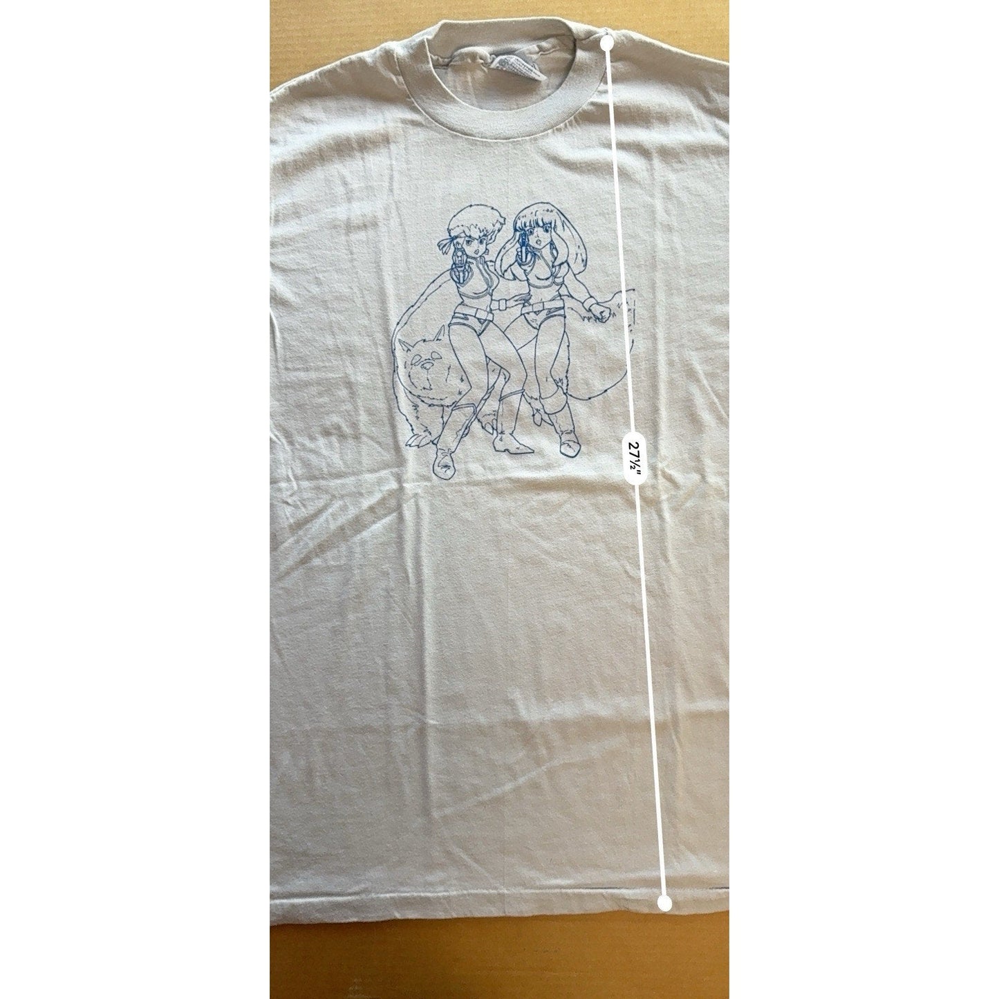 Vintage 80s Dirty Pair Kei Yuri Mughi Anime T-Shirt Size XL Single Stitch Rare - thriftgoblin