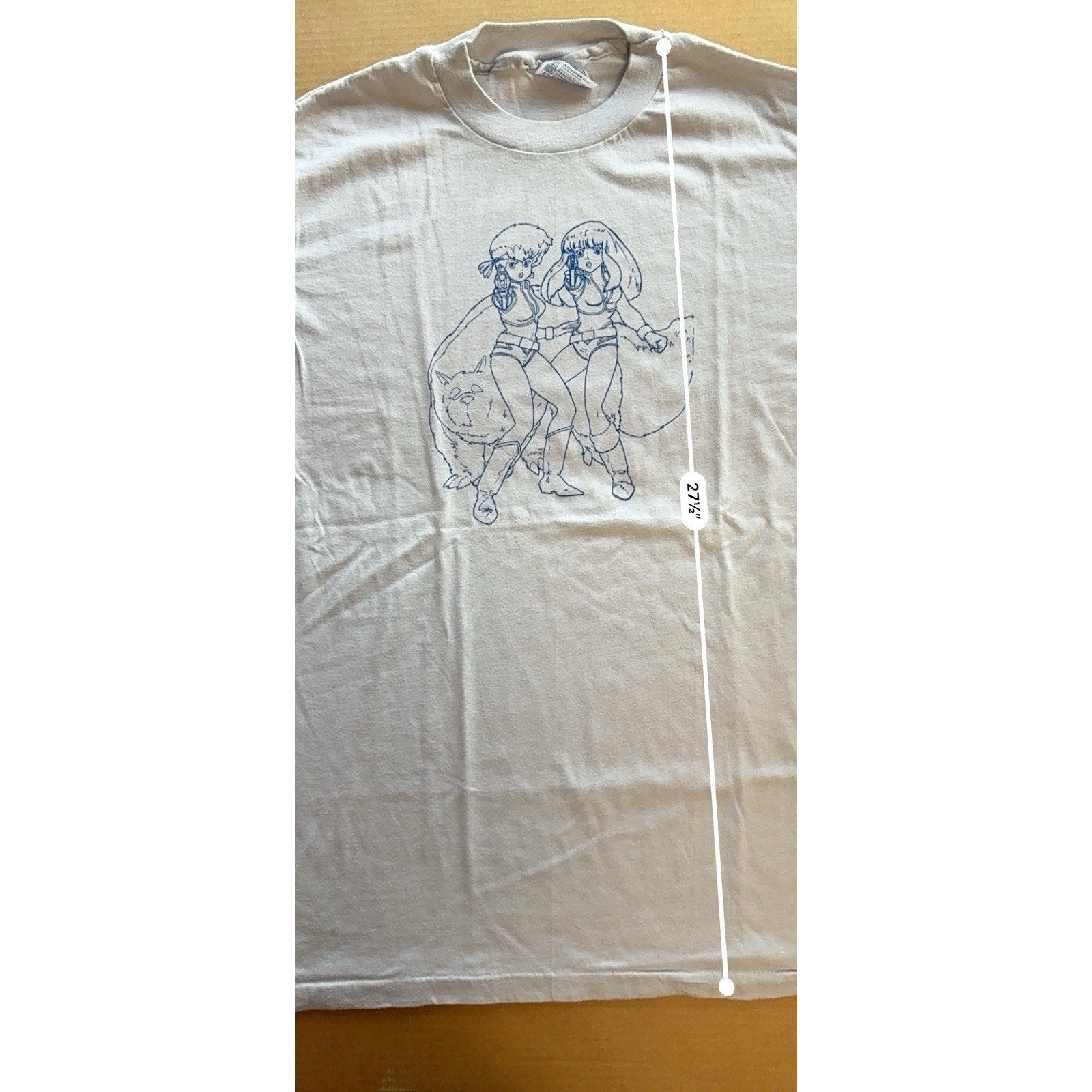 Vintage 80s Dirty Pair Kei Yuri Mughi Anime T-Shirt Size XL Single Stitch Rare - thriftgoblin