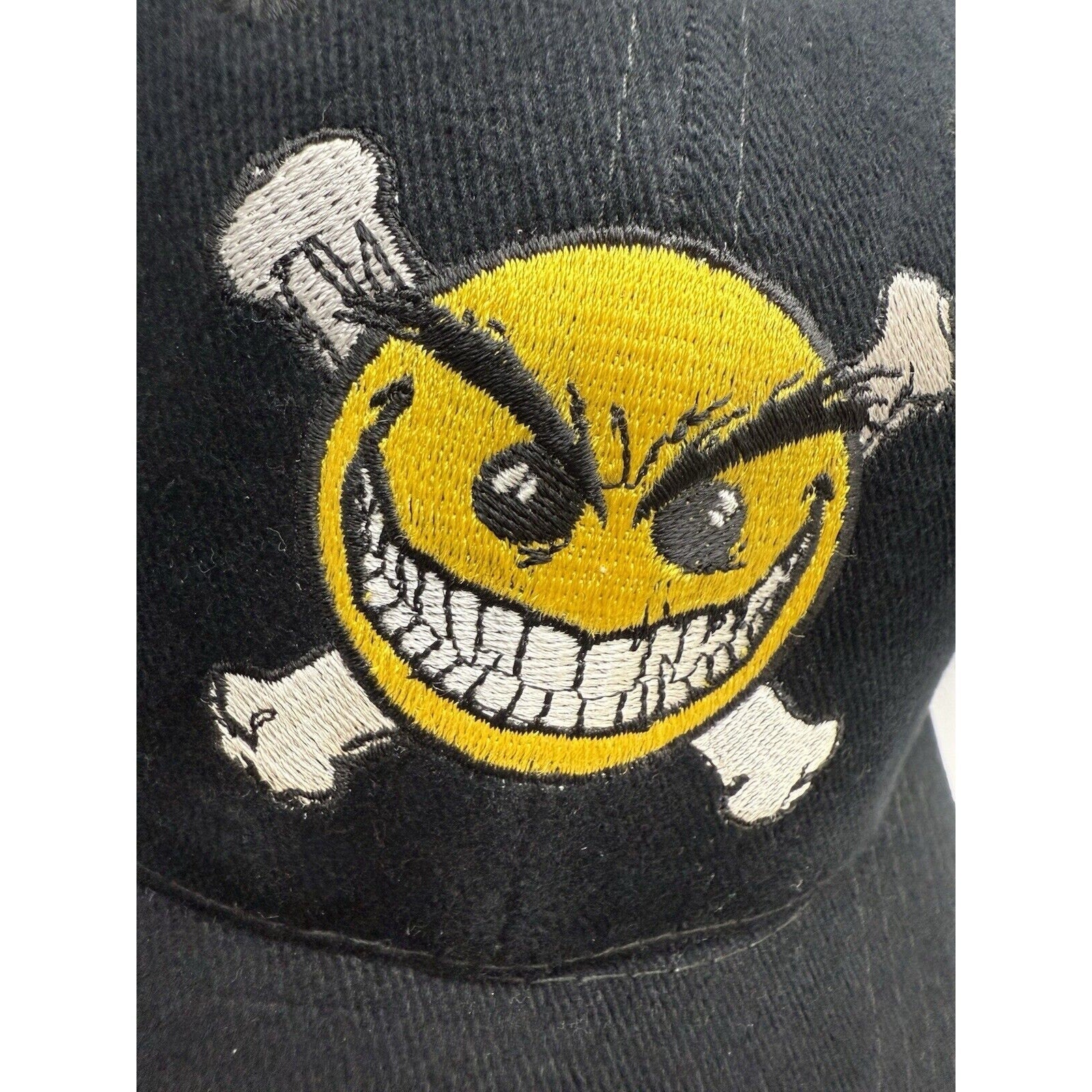 Vintage 90s Chaos Comics Evil Ernie Smiley Have A Psychotic Day Hat Cap Snapback - thriftgoblin