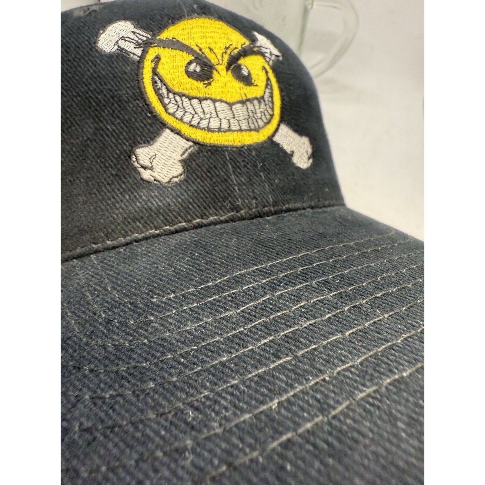 Vintage 90s Chaos Comics Evil Ernie Smiley Have A Psychotic Day Hat Cap Snapback - thriftgoblin