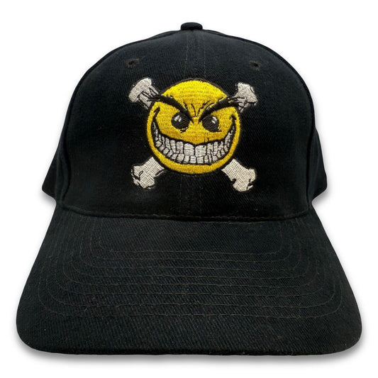 Vintage 90s Chaos Comics Evil Ernie Smiley Have A Psychotic Day Hat Cap Snapback - thriftgoblin