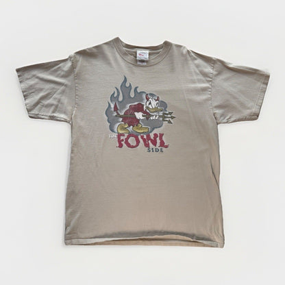 Vintage 90s Disney Store Exclusive Donald Duck “The Fowl Side” Devil Graphic Tee - thriftgoblin