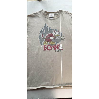 Vintage 90s Disney Store Exclusive Donald Duck “The Fowl Side” Devil Graphic Tee - thriftgoblin