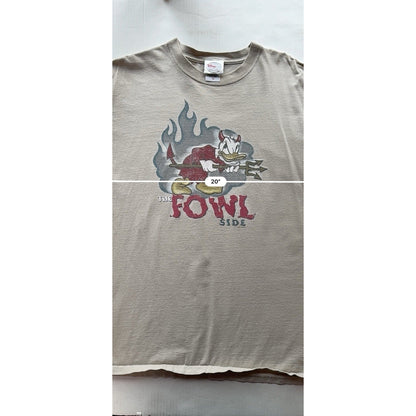 Vintage 90s Disney Store Exclusive Donald Duck “The Fowl Side” Devil Graphic Tee - thriftgoblin