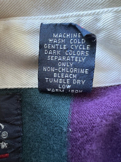 VINTAGE 90s GANT Salty Dog Rugby Polo Shirt Long Sleeve Striped Tall Long Sleeve - thriftgoblin